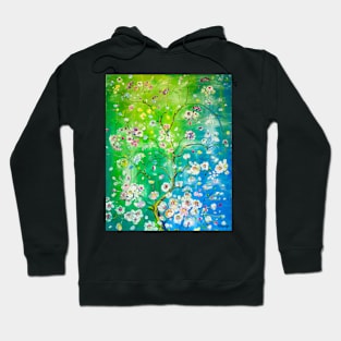 Cherry branch. Spring Hoodie